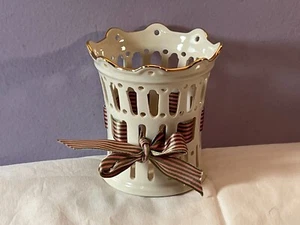 Lenox durchbohrter Votivkerzenhalter Band in der Mitte eingefädelt EX9655 - Bild 1 von 5