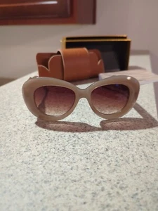 TIWI EDEN ROC 102 Butterfly SUNGLASSES BROWN 53-18-145 Spain Limited Edition EUC - Picture 1 of 13