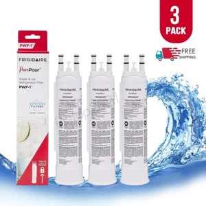 3 Pack Frigidaire PWF-1 FPPWFU01 PurePour Refrigerator  Water &Ice Filter New - Picture 1 of 7