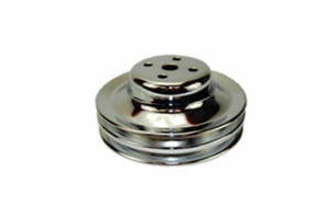 Chrome Steel Double Groove Water Pump Pulley - Fits Ford SBF 289 1965-1966 - Bild 1 von 1