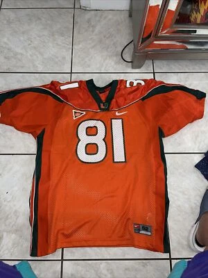 Camiseta deportiva Nike vintage de los Miami Hurricanes para hombre talla 52 parche naranja Big East Foto 1 de 4