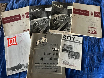 Vintage 1960’s Amateur Radio Log Books & CQ RTTY Journals from estate - Image 1 of 4