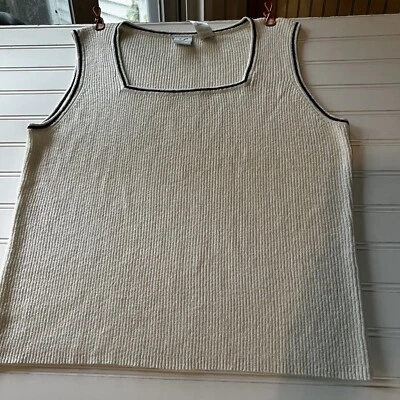 Emma James by Liz Claiborne womens tank top shirt sz L - Image 1 of 4