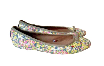 Hilfiger Denim Zapatos Planos Sin Cordones Floral Textil Punta Cerrada Arco Comodidad US6 EU36 Foto 1 de 4