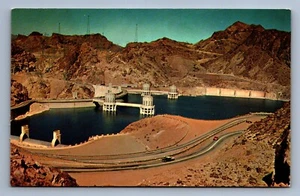 Postcard Vtg Nevada Hoover Boulder Dam Water Power Engineering - Picture 1 of 2