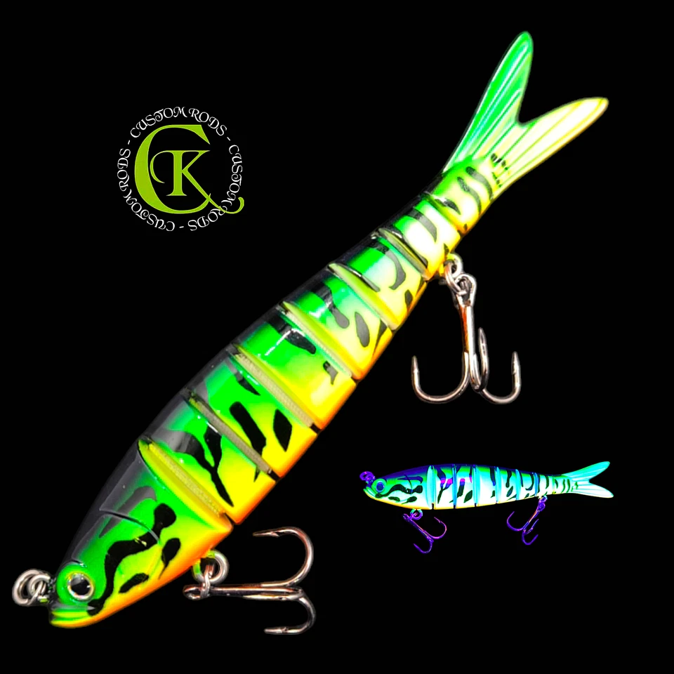 Wobbler Swimbait Twitchbait Bait Mehrteilig Jerkbait Crankbait Jerk Köder Hecht  - Bild 1 von 1