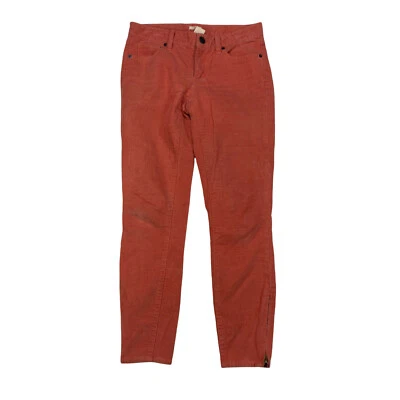 J. Pantalones de pana Crew Toothpick para mujer talla 26 tiro bajo coral lavado cremallera al tobillo Foto 1 de 4