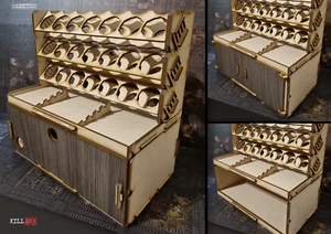 Modular Stackable Paint Rack & Hobby Station - Citadel and Vallejo! - Picture 1 of 14
