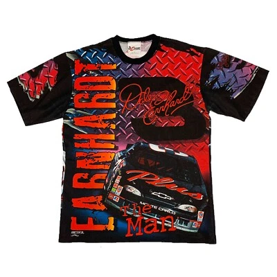 Vtg NWOT Rare NASCAR #3 Dale Earnhardt Big All Over Print T Shirt. Mens Large. - Image 1 of 4