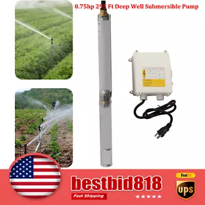 0.75hp 295 Ft Deep Well Submersible Pump 16gpm Bore Hole Pump For Irrigation - Picture 1 of 19