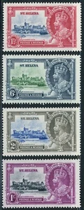 St Helena 1935 Scott # 111-114 Mint Lightly Hinged Set - Picture 1 of 2