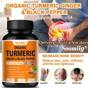 Turmeric Curcumin Highest Potency 1050mg with Black Pepper Extract - Picture 1 of 10