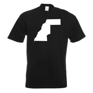 Westsahara Umriss Kontur  T-Shirt Motiv bedruckt Funshirt Design Print  - Picture 1 of 19