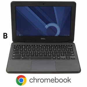 Dell 5190 Chromebook Touchscreen Laptop 11.6" Celeron 4GB Ram 32GB SSD Chrome B - Picture 1 of 10