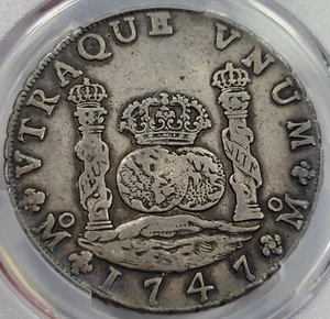1747 Mexico Silver 8 Reales PILLAR DOLLAR PCGS XF Original Silver Nice *H714 - Picture 1 of 5