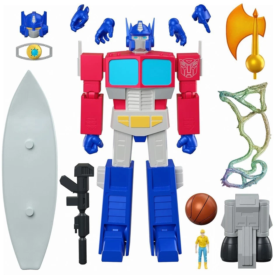 Optimus Prime Ultimates TRANSFORMERS Wave 1 Figure Super7 w/ Mailer Box