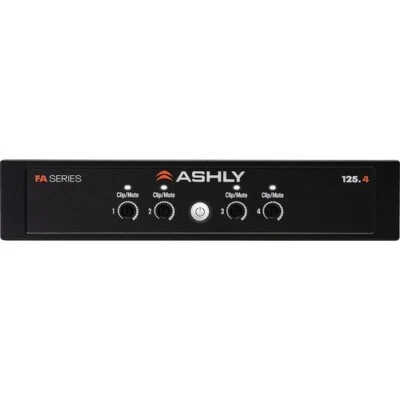 Ashly Audio Power Amplifier 4ch x125W @ 4/8 Ohms or 25V/70V, 1/2 Rack Compact - Image 1 of 2
