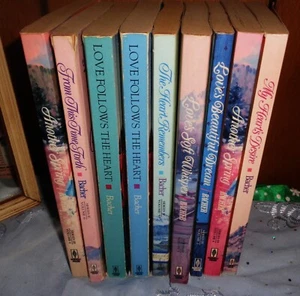 7 JUNE MASTERS BACHER-NICE LARGE TRADE SIZE P/B'S-PIONEER ROMANCE NOVELS - Picture 1 of 2