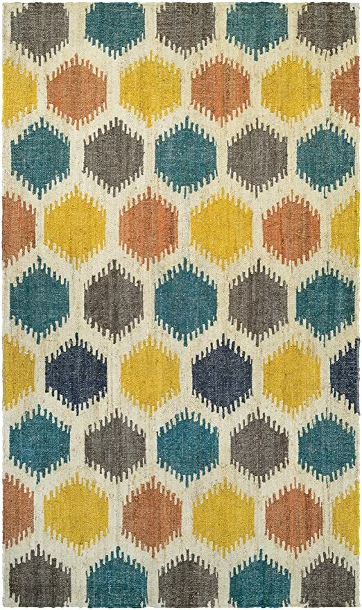 Couristan Mesquite Anson Area Rug, 2 'x 4', Linen / Ocean / CO - Image 1 of 1