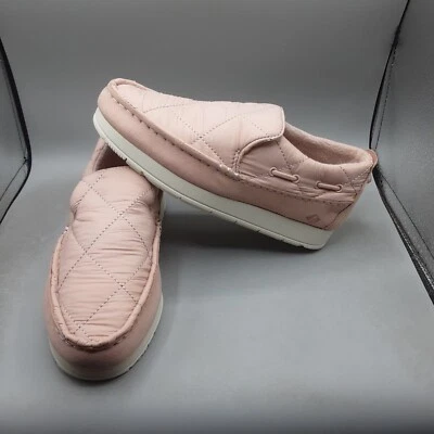 Mocasín Sperry Moc Sider para mujer 5M rosa nailon sin cordones A9 Foto 1 de 4