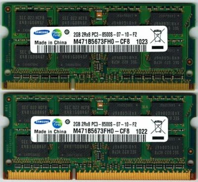 MEMORIA SODIMM SAMSUNG 6GB 3X2GB PC3-8500 DDR3 PARA APPLE IMAC y Laptop Foto 1 de 2