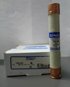 Nuovo lotto fusibili Ferraz Shawmut TRS10R 10 Ampere FRS-R-10 600 Volt nuovi con scatola - Foto 1 di 3