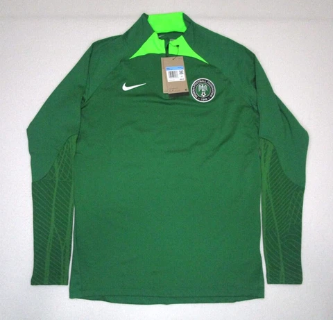 Nike Nigeria Strike Dri-FIT Knit Soccer Drill Top - Men's Size Medium DH6458-302 Cover