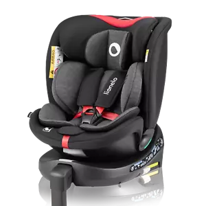 Auto Kindersitz Autositz i-Size R129 360° drehbar ISOFIX Lionelo Navy BLACK RED - Bild 1 von 12