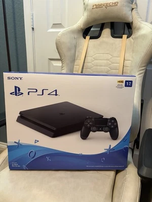 Sony PlayStation 4 Slim 1TB Jet Black HDR Completo En Caja (Buen Estado) Foto 1 de 4