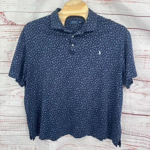 Polo Ralph Lauren Polo Para Hombres 4XB Estampado Floral Manga Corta Azul Marino - Imagen 1 de 9