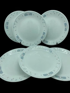 Set of 6 Corning Corelle Country Pride Dinner Plates Blue Cats 10 1/4" GOOD - Picture 1 of 7