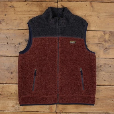 Vintage L.L.Bean Outdoor Jacket XL Colour Block Vest Blue - Image 1 of 4
