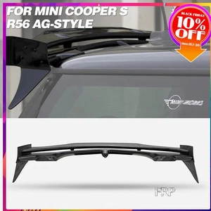 AG Style FRP Rear Roof Spoiler Wing (Cooper S Only) For 07-13 Mini Cooper S R56 - Picture 1 of 12