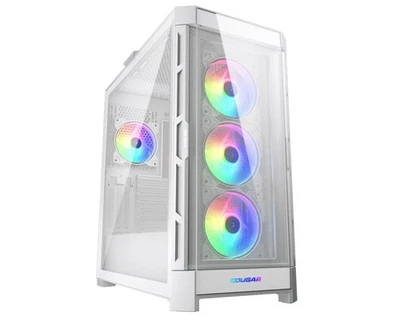 Cougar DUOFACE PRO RGB WHITE Gaming Mid Tower Case White w/Four RGB Fans - Image 1 of 4