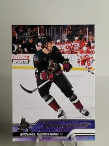 2023-24 UPPER DECK ROOKIE YOUNG GUNS MICHAEL KESSELRING RC - Bild 1 von 2