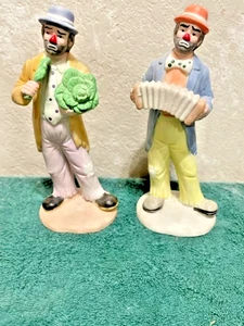 Pair of Emmitt Kelly Jr, Figurines,  Free Shipping - Picture 1 of 8