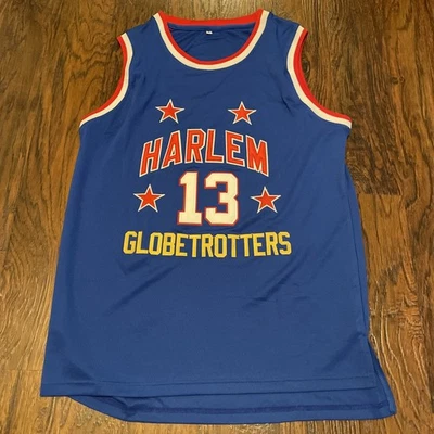 Баскетбольная футболка Harlem Globetrotters No13 Wilt Chamberlain мужская размер XL синяя - Изображение 1 из 3