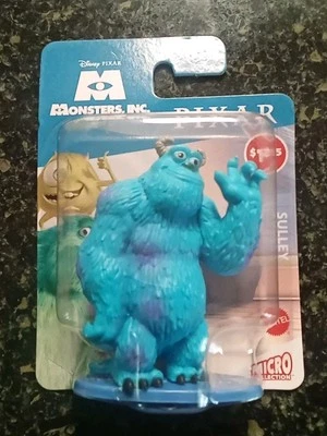 Mattel Disney Pixar Monsters, Inc Sulley Micro Colección Figura Decoración de Pasteles Nuevo en Caja Foto 1 de 2