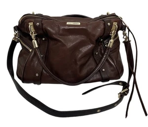 Rebecca Minkoff Brown Hobo Slouch Leather Satchel shoulder Bag - Picture 1 of 10
