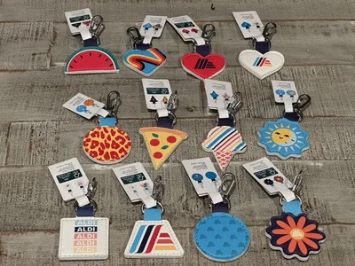 Aldi Shopping Cart Quarter Holder Keychain ~ You Choose ~ New with tags - Image 1 of 4