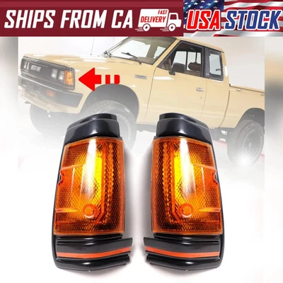 Угловая лампа сигнальный свет черный для Nissan Datsun 720 SD23 D23 пикап 1980-1986 - Изображение 1 из 4