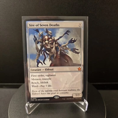 MTG Sire of Seven Deaths 1 Regular Mythic Foundations FDN - Image 1 of 4