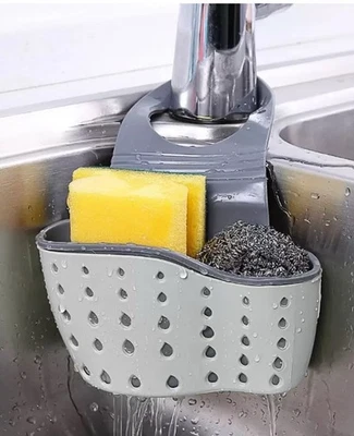 Fregadero de cocina carrito soporte de esponja para fregadero de cocina accesorios organizador plato soa Foto 1 de 4