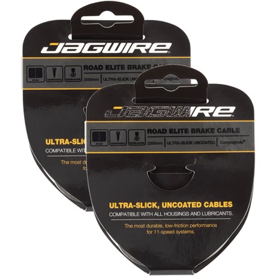 2 Pack Jagwire Elite Ultra-Slick Brake Cable Polished Slick Stainless Campagnolo - Image 1 of 2