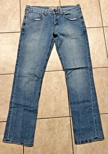 Elwood Jeans Mens 34x33 Hemp Cotton Blend Straight Leg stretch cowboy button fly - Picture 1 of 10