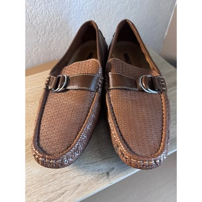Mocasines Mecca de cuero sintético marrón talla 10 para hombre Foto 1 de 4