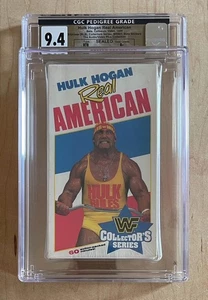 WWF HULK HOGAN REAL AMERICAN (1989) Sealed Betamax CGC Pedigree Grade 9.4 A+ - Picture 1 of 3