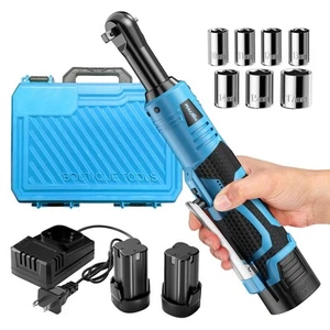 Electric Ratchet Wrench Set,18V Cordless Ratchet Tool Kit,550 RPM, 3/8" Varia... - Bild 1 von 9