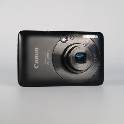 Canon Ixus 100 Is Digital Kompakt Kamera Black, Boxed - Refurbished - Bild 1 von 4