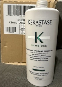 Caja de 4 acondicionadores calmantes desenredantes Kerastase Symbiose 1000 ml/34 oz a granel - Imagen 1 de 5